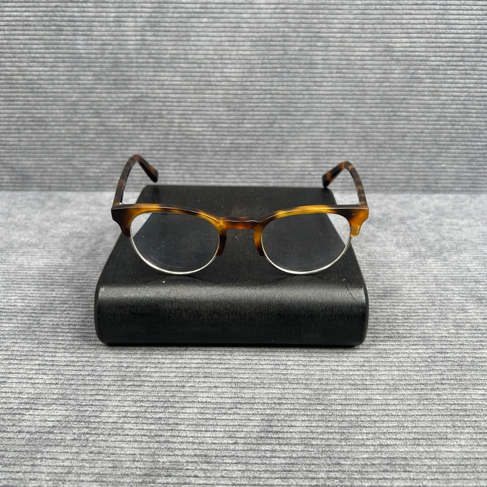 Warby Parker Ripley 3225 Tortoise Round y2k Eyeglasses Semi-Rimless 48-21-140